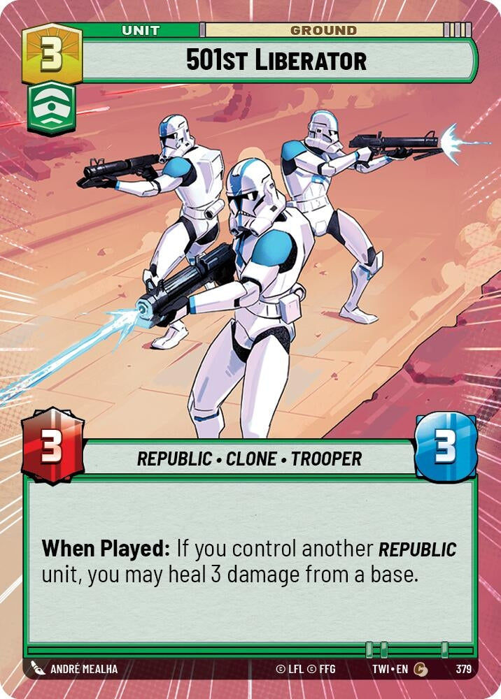 Image for 501st Liberator (Hyperspace) (Twilight of the Republic) (379) - Star Wars: Unlimited