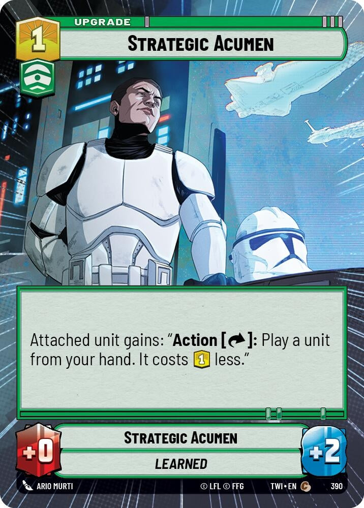 Image for Strategic Acumen (Hyperspace) (Twilight of the Republic) (390) - Star Wars: Unlimited