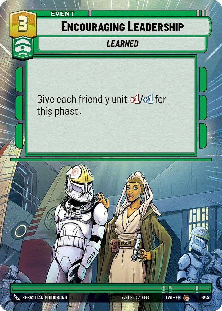Image for Encouraging Leadership (Hyperspace) (Twilight of the Republic) (394) - Star Wars: Unlimited