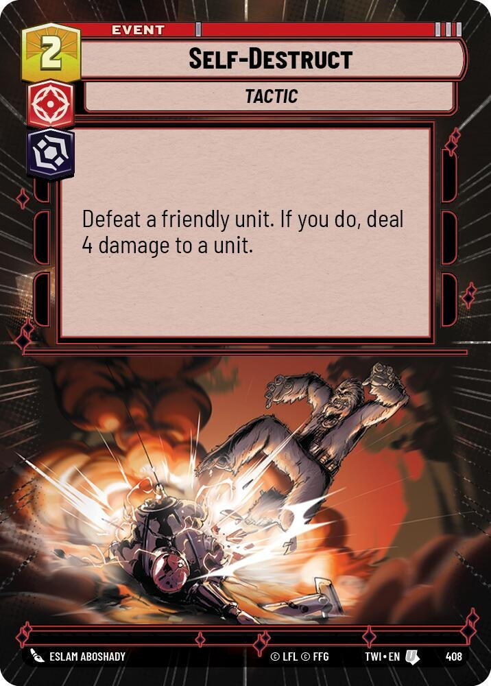 Image for Self-Destruct (Hyperspace) (Twilight of the Republic) (408) - Star Wars: Unlimited