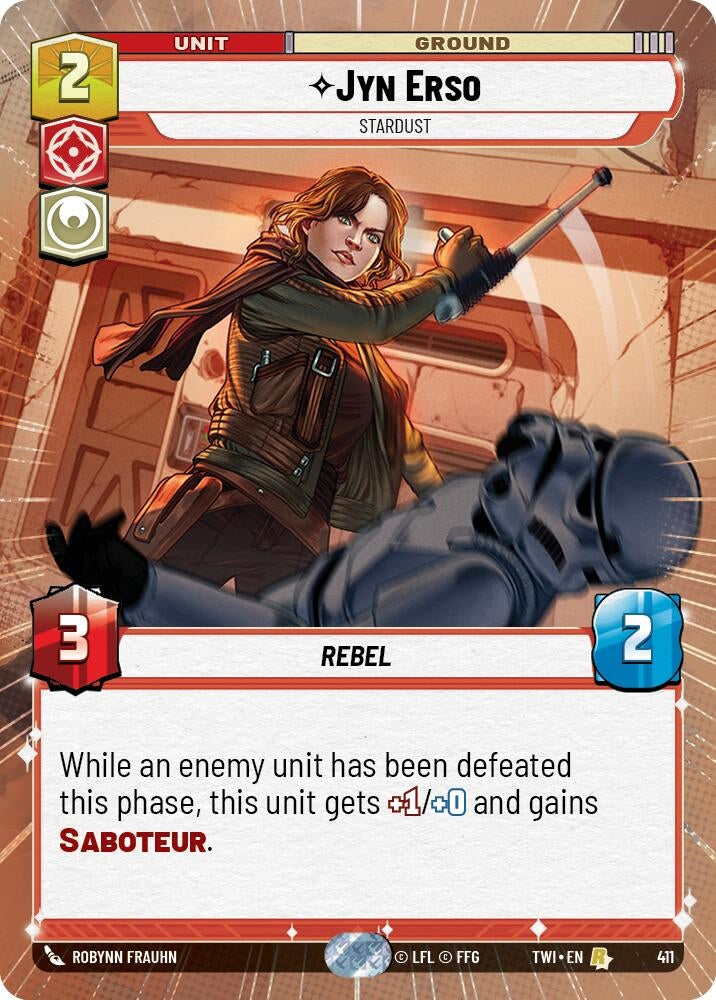 Image for Jyn Erso - Stardust (Hyperspace) (Twilight of the Republic) (411) - Star Wars: Unlimited