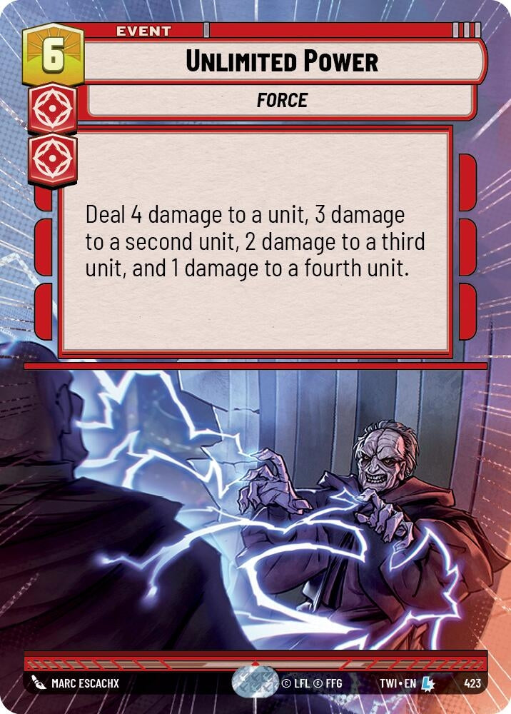Image for Unlimited Power (Hyperspace) (Twilight of the Republic) (423) - Star Wars: Unlimited
