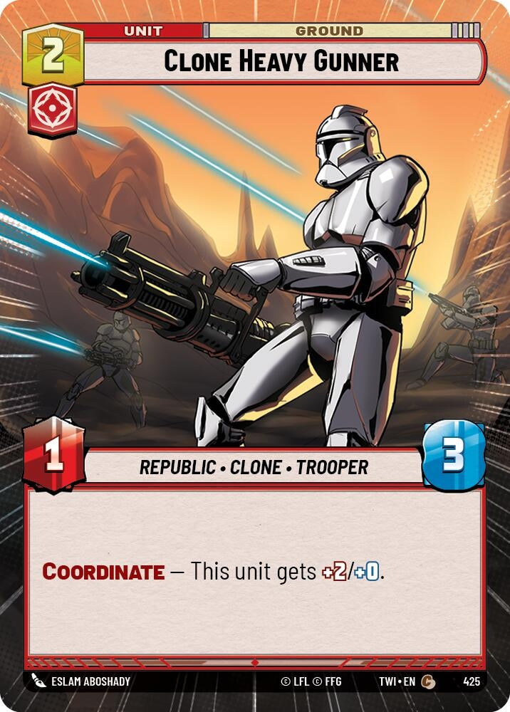 Image for Clone Heavy Gunner (Hyperspace) (Twilight of the Republic) (425) - Star Wars: Unlimited