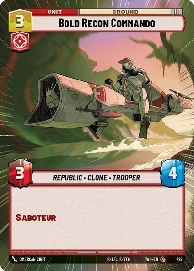 Image for Bold Recon Commando (Hyperspace) (Twilight of the Republic) (428) - Star Wars: Unlimited