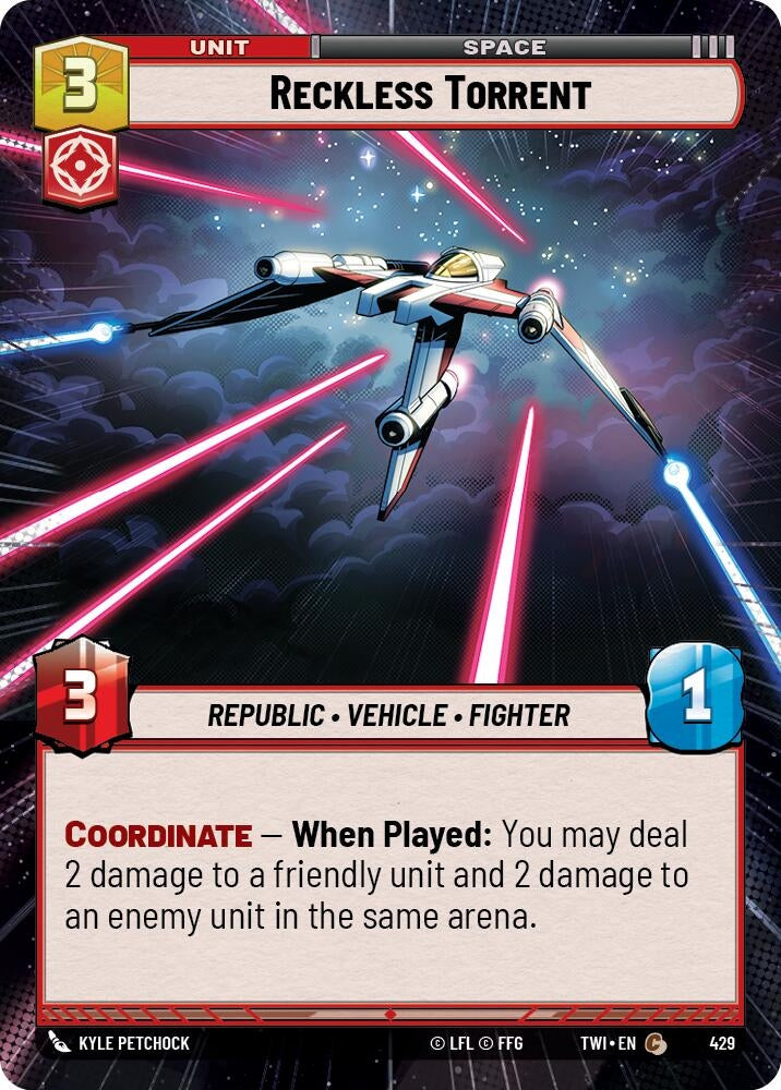 Image for Reckless Torrent (Hyperspace) (Twilight of the Republic) (429) - Star Wars: Unlimited
