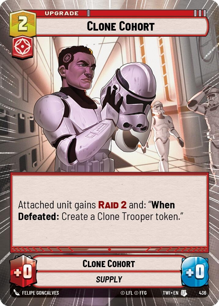 Image for Clone Cohort (Hyperspace) (Twilight of the Republic) (436) - Star Wars: Unlimited