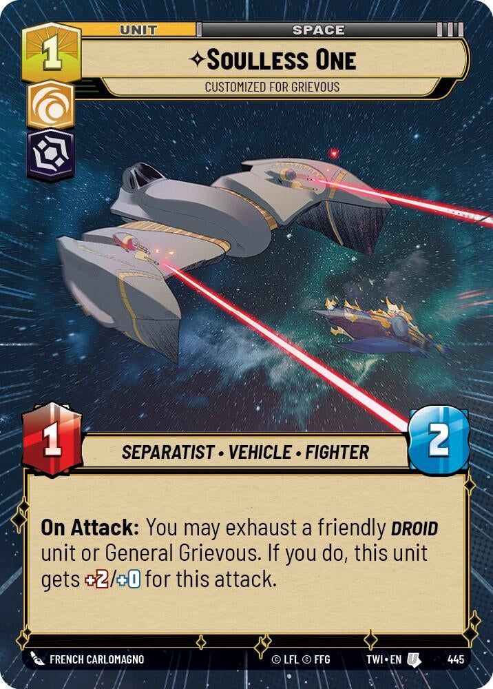 Image for Soulless One - Customized for Grievous (Hyperspace) (Twilight of the Republic) (445) - Star Wars: Unlimited