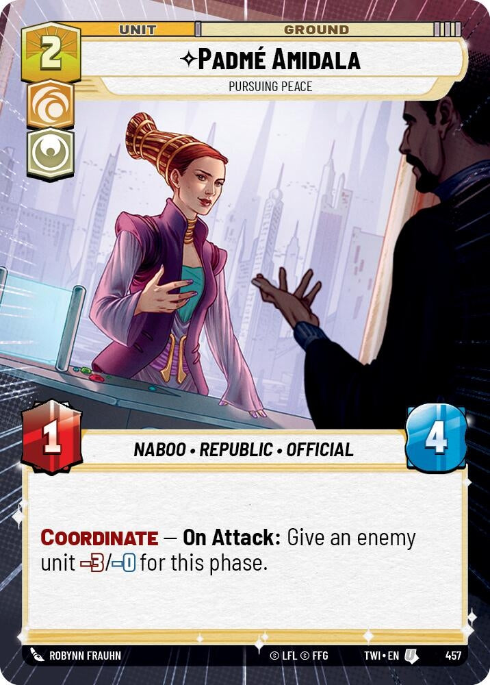 Image for Padmé Amidala - Pursuing Peace (Hyperspace) (Twilight of the Republic) (457) - Star Wars: Unlimited