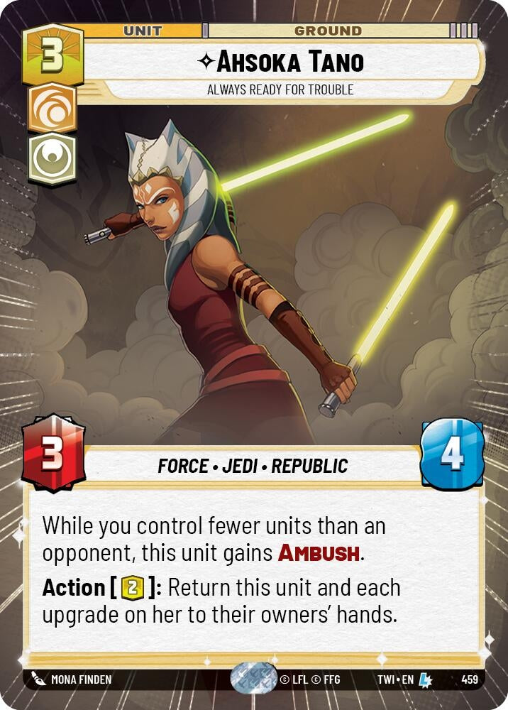 Image for Ahsoka Tano - Always Ready For Trouble (Hyperspace) (Twilight of the Republic) (459) - Star Wars: Unlimited
