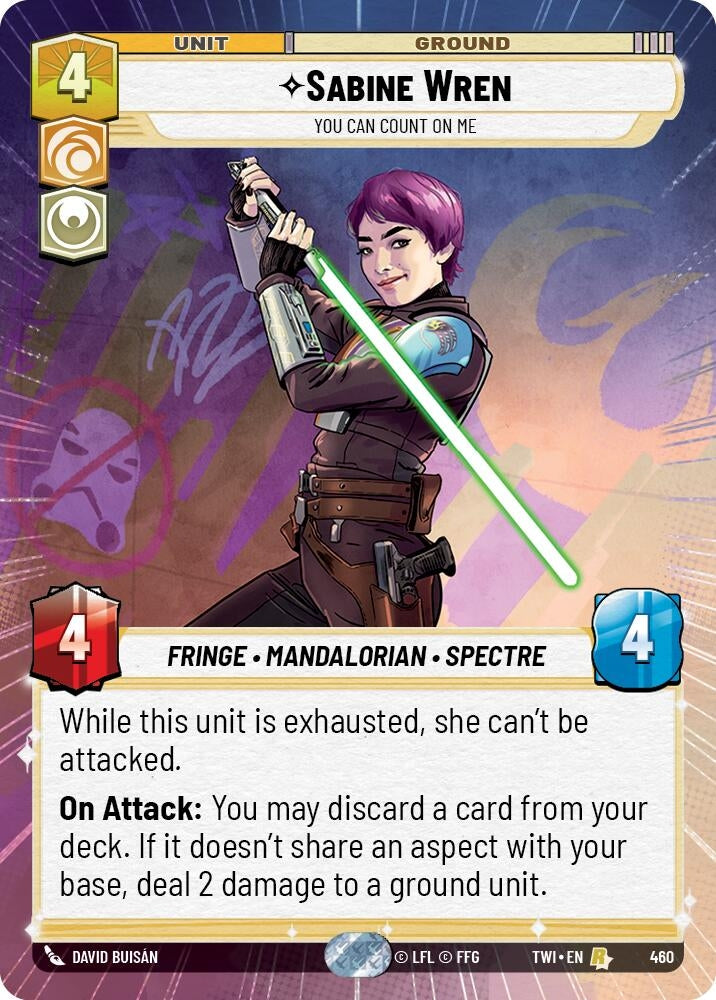 Image for Sabine Wren - You Can Count On Me (Hyperspace) (Twilight of the Republic) (460) - Star Wars: Unlimited