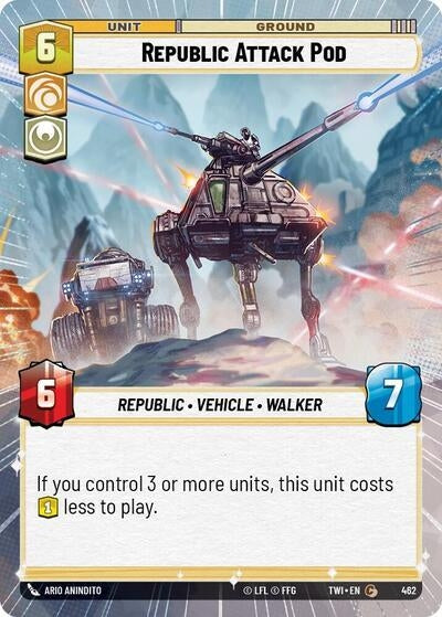 Image for Republic Attack Pod (Hyperspace) (Twilight of the Republic) (462) - Star Wars: Unlimited