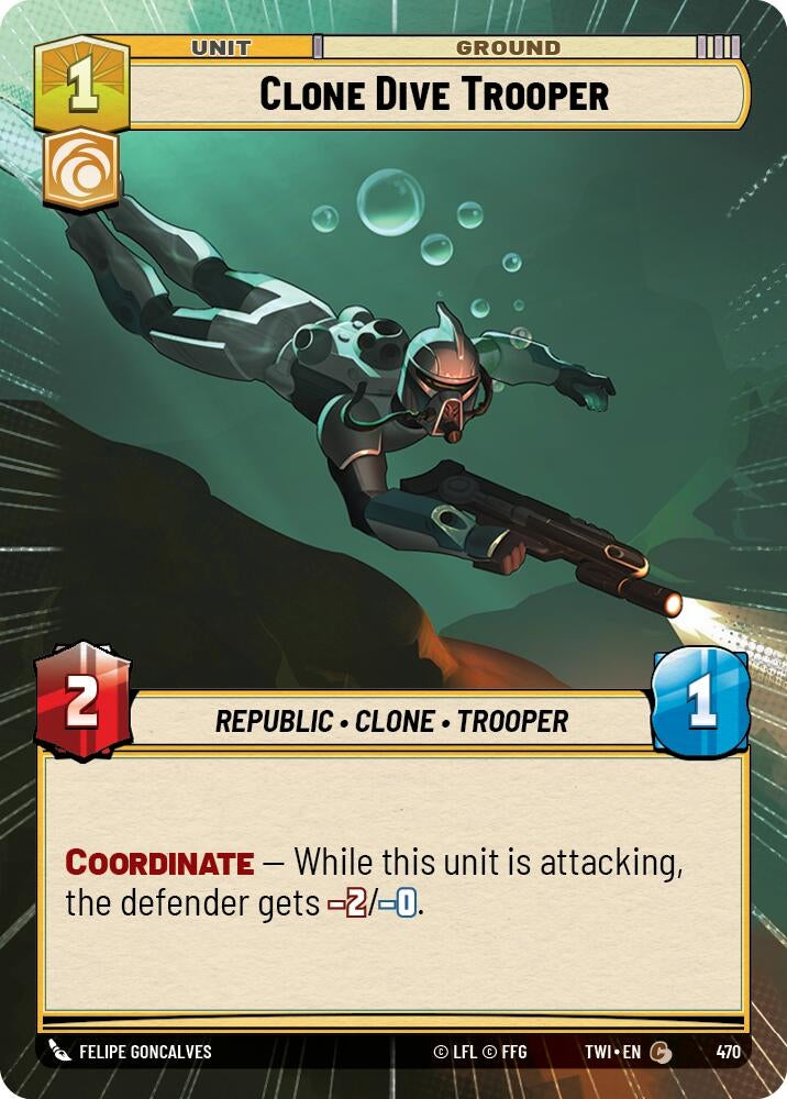Image for Clone Dive Trooper (Hyperspace) (Twilight of the Republic) (470) - Star Wars: Unlimited