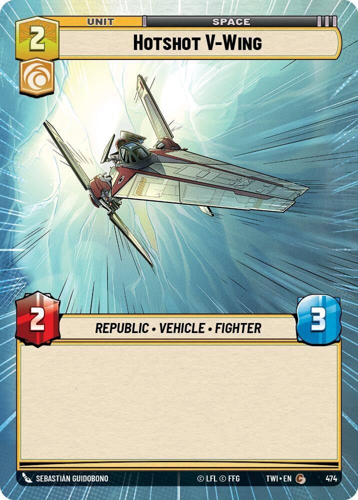 Image for Hotshot V-Wing (Hyperspace) (Twilight of the Republic) (474) - Star Wars: Unlimited