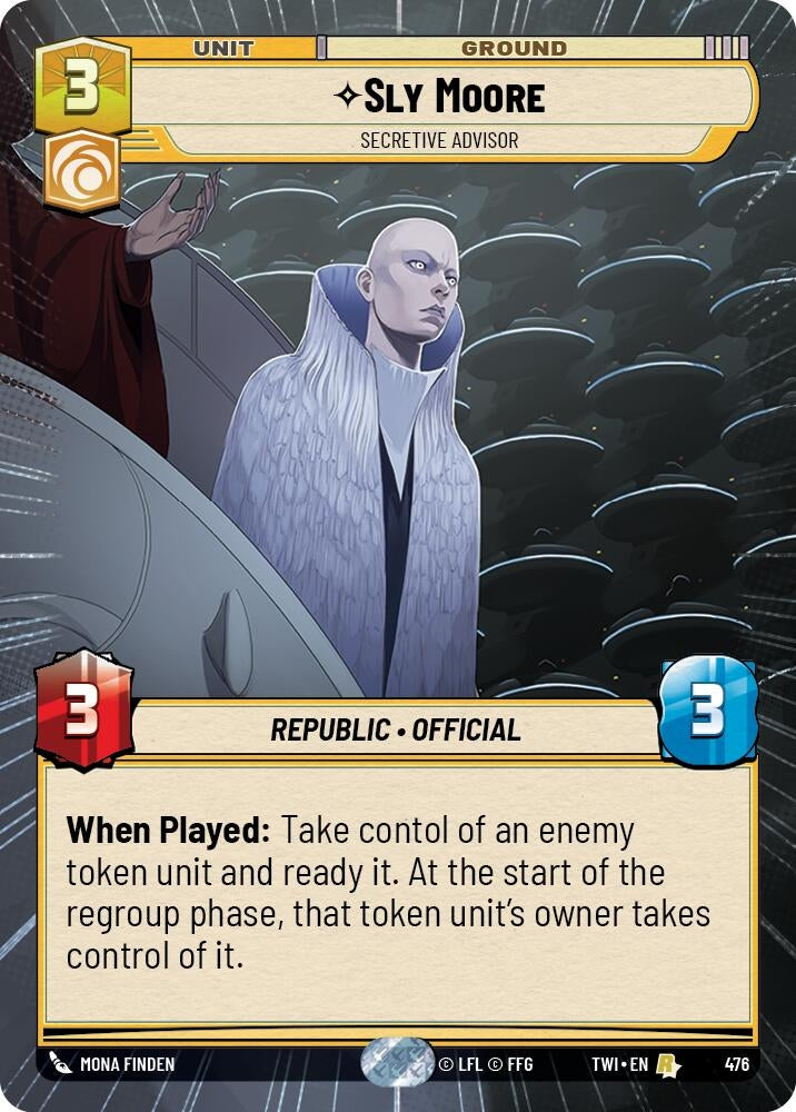 Image for Sly Moore - Secretive Advisor (Hyperspace) (Twilight of the Republic) (476) - Star Wars: Unlimited