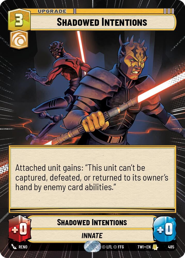 Image for Shadowed Intentions (Hyperspace) (Twilight of the Republic) (485) - Star Wars: Unlimited
