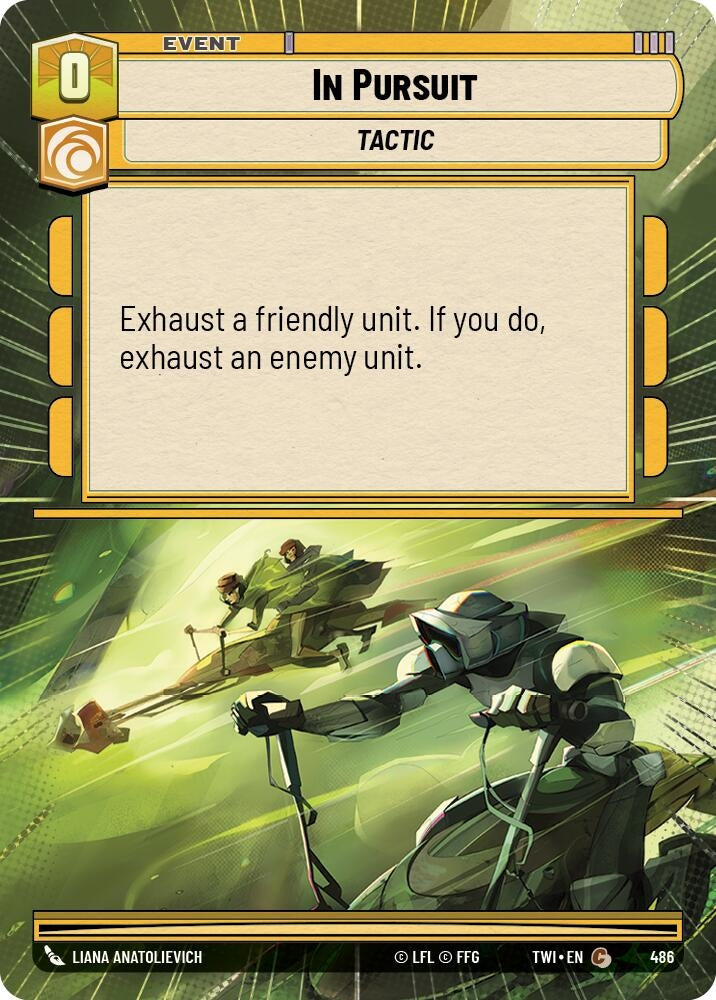 Image for In Pursuit (Hyperspace) (Twilight of the Republic) (486) - Star Wars: Unlimited