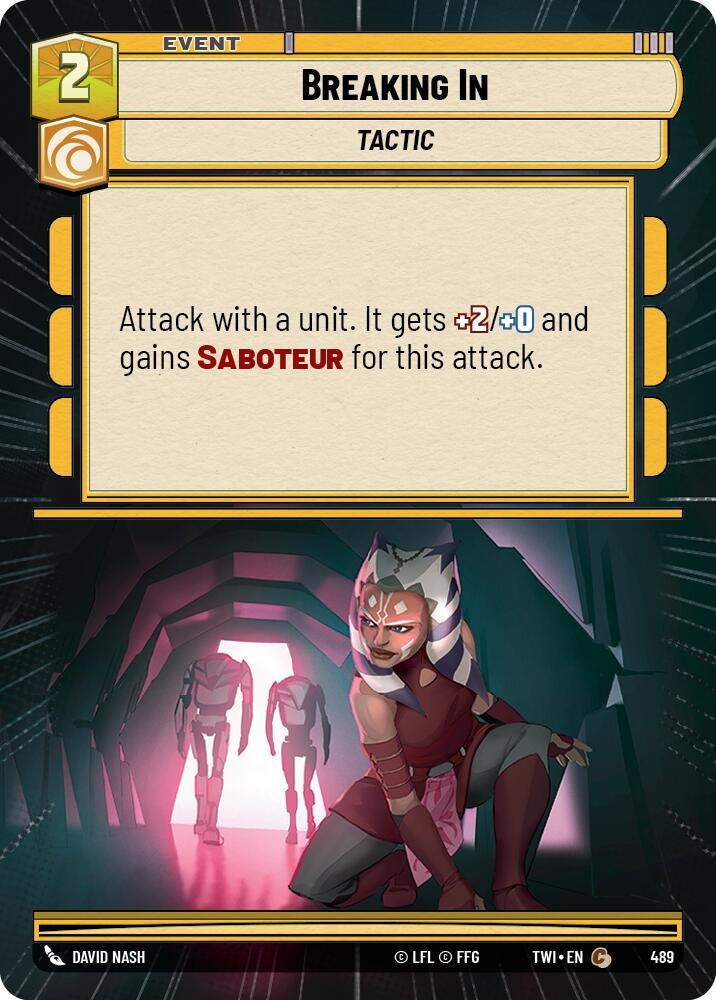 Image for Breaking In (Hyperspace) (Twilight of the Republic) (489) - Star Wars: Unlimited