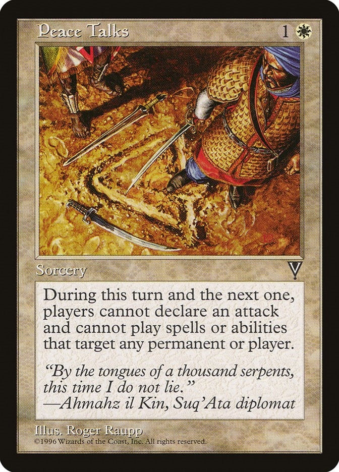 Image for Peace Talks (Visions) - Magic: The Gathering