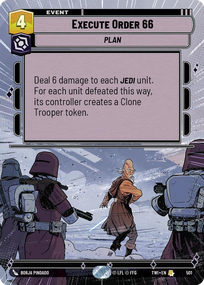 Image for Execute Order 66 (Hyperspace) (Twilight of the Republic) (501) - Star Wars: Unlimited