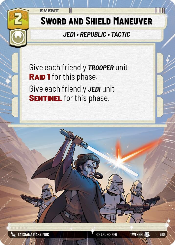 Image for Sword and Shield Maneuver (Hyperspace) (Twilight of the Republic) (510) - Star Wars: Unlimited