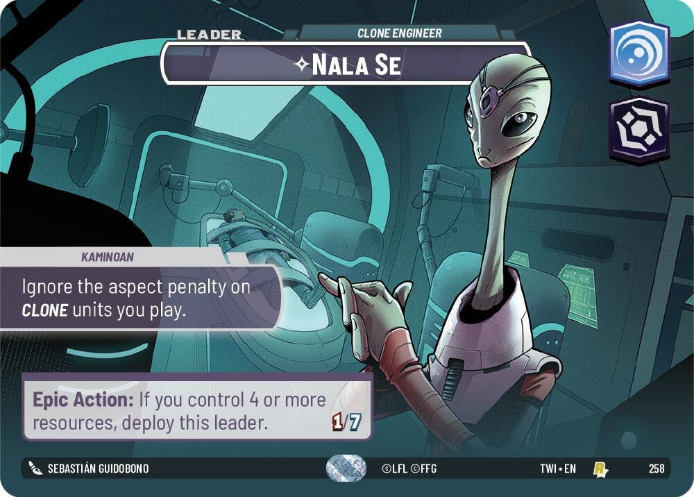 Image for Nala Se - Clone Engineer (Showcase) (Twilight of the Republic) (258) - Star Wars: Unlimited