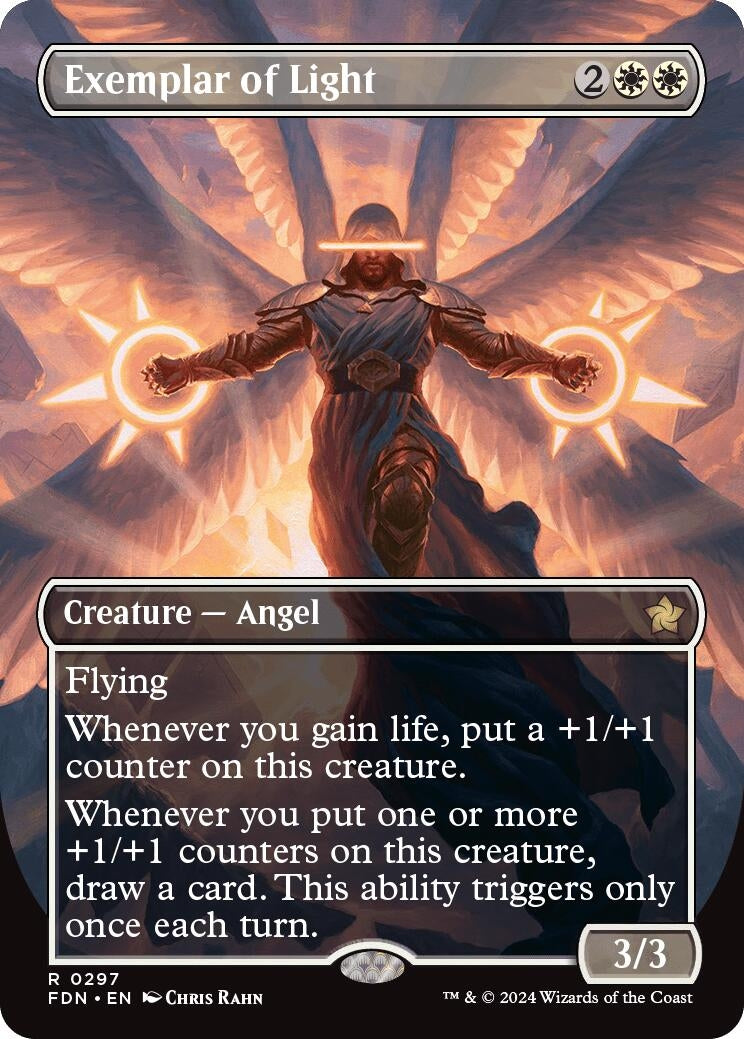 Image for Exemplar of Light (Borderless) (Foundations) (297) - Magic: The Gathering