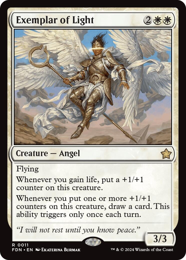 Image for Exemplar of Light (Foundations) (11) - Magic: The Gathering