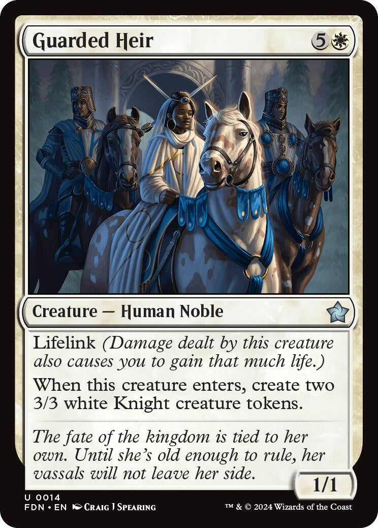 Image for Guarded Heir (Foundations) (14) - Magic: The Gathering