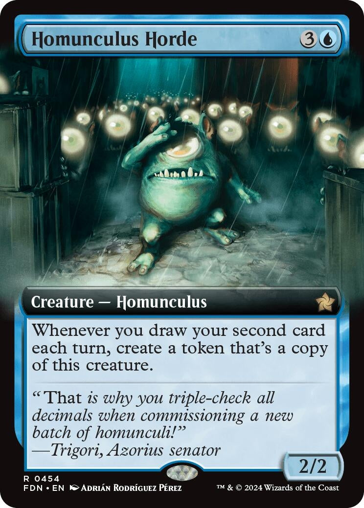 Image for Homunculus Horde (Extended Art) (Foundations) (454) - Magic: The Gathering
