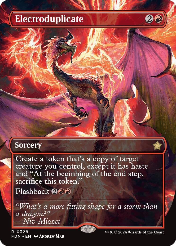 Image for Electroduplicate (Borderless) (Foundations) (328) - Magic: The Gathering