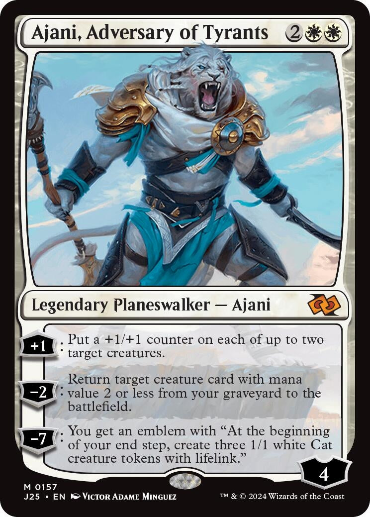Image for Ajani, Adversary of Tyrants (Foundations Jumpstart) (157) - Magic: The Gathering