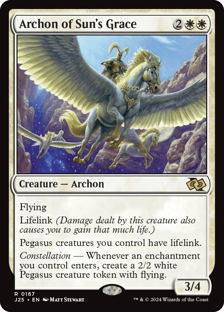 Image for Archon of Sun's Grace (Foundations Jumpstart) (167) - Magic: The Gathering
