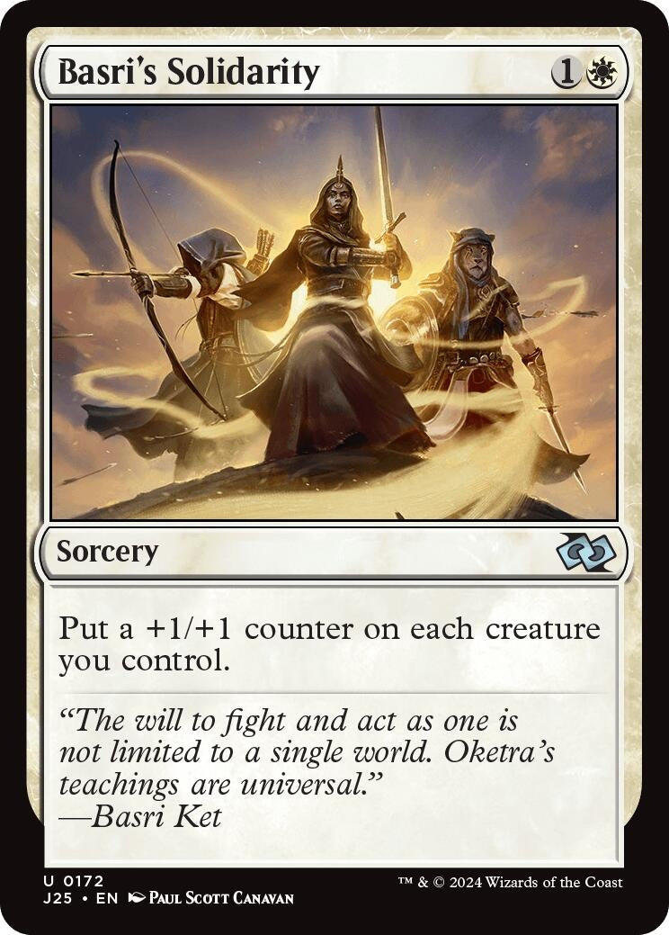 Image for Basri's Solidarity (Foundations Jumpstart) (172) - Magic: The Gathering