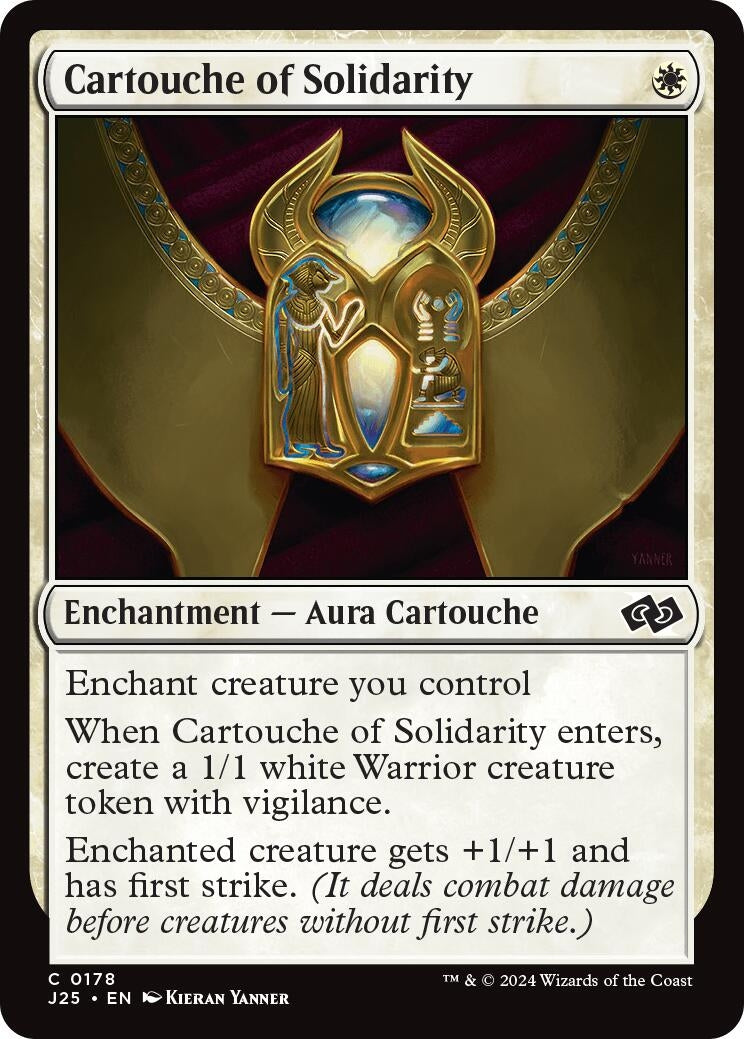 Image for Cartouche of Solidarity (Foundations Jumpstart) (178) - Magic: The Gathering