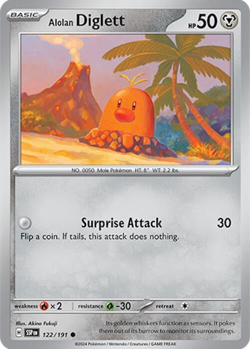 Image for Alolan Diglett (SV08: Surging Sparks) (122/191) - Pokemon