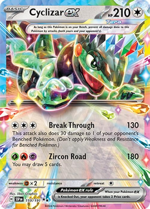 Image for Cyclizar ex (SV08: Surging Sparks) (159/191) - Pokemon
