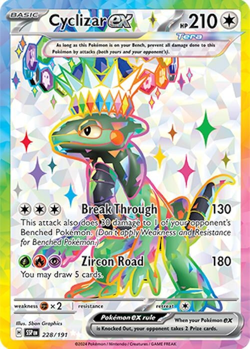 Image for Cyclizar ex (SV08: Surging Sparks) (228/191) - Pokemon