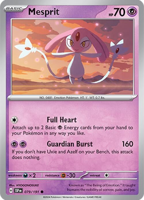 Image for Mesprit (SV08: Surging Sparks) (079/191) - Pokemon