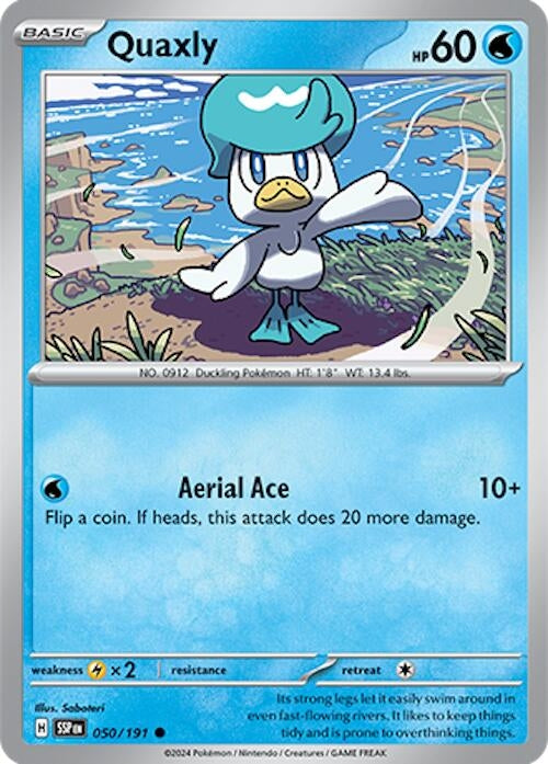 Image for Quaxly (SV08: Surging Sparks) (050/191) - Pokemon