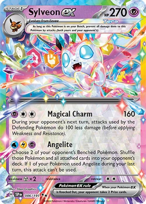 Image for Sylveon ex (SV08: Surging Sparks) (086/191) - Pokemon