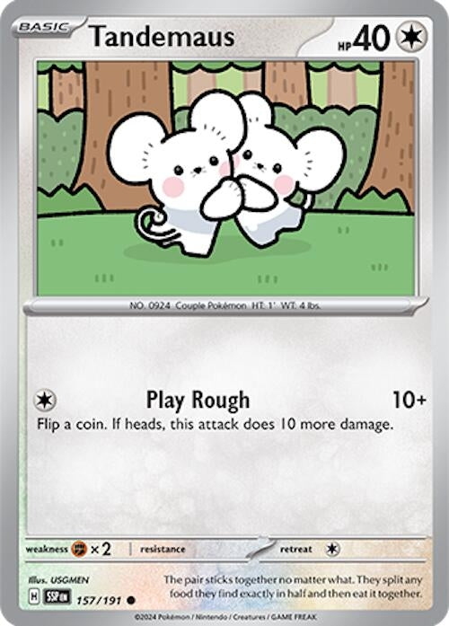 Image for Tandemaus (SV08: Surging Sparks) (157/191) - Pokemon