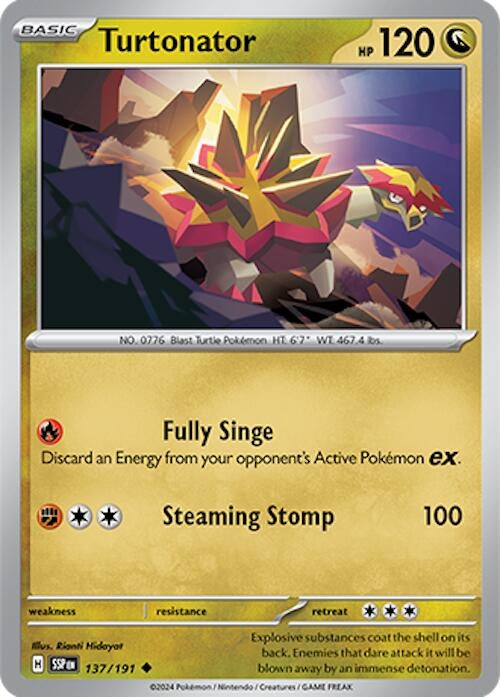 Image for Turtonator (SV08: Surging Sparks) (137/191) - Pokemon