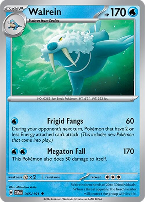 Image for Walrein (SV08: Surging Sparks) (045/191) - Pokemon