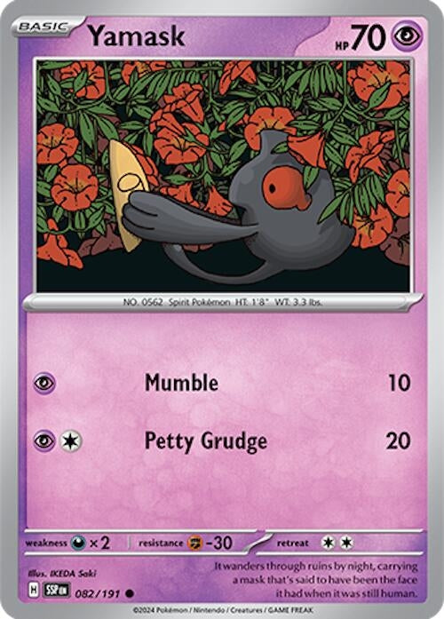 Image for Yamask (SV08: Surging Sparks) (082/191) - Pokemon