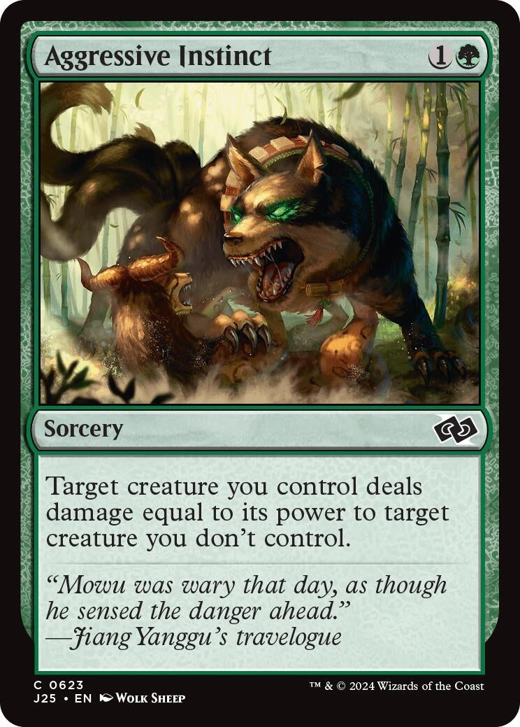 Image for Aggressive Instinct (Foundations Jumpstart) (623) - Magic: The Gathering