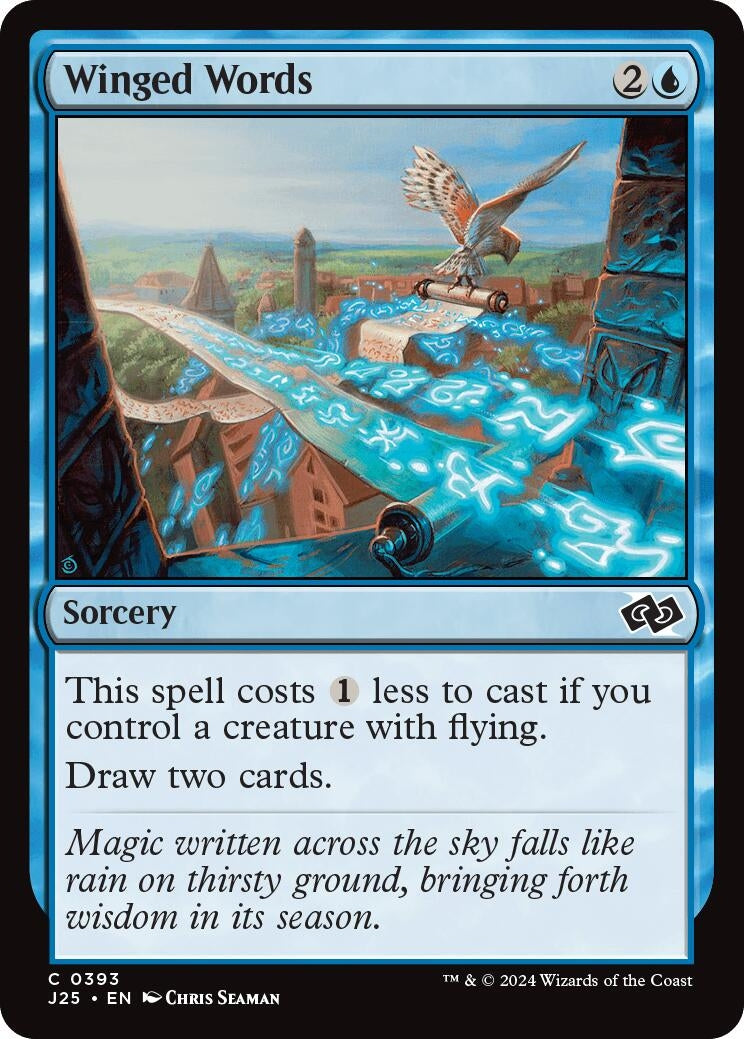 Image for Winged Words (Foundations Jumpstart) (393) - Magic: The Gathering