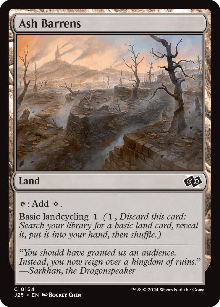 Image for Ash Barrens (Foundations Jumpstart) (154) - Magic: The Gathering