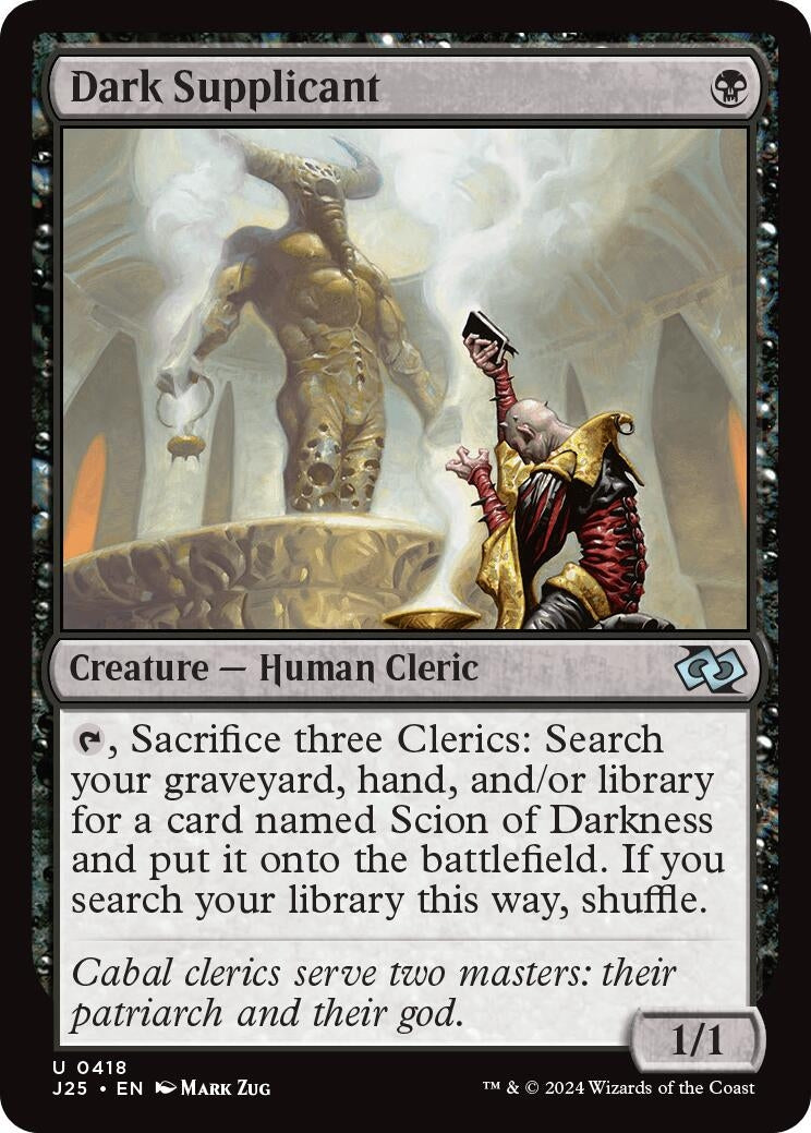 Image for Dark Supplicant (Foundations Jumpstart) (418) - Magic: The Gathering