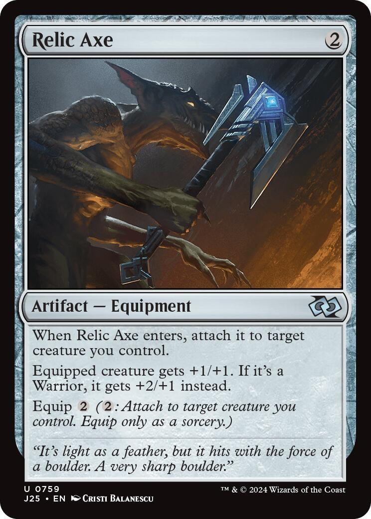 Image for Relic Axe (Foundations Jumpstart) (759) - Magic: The Gathering