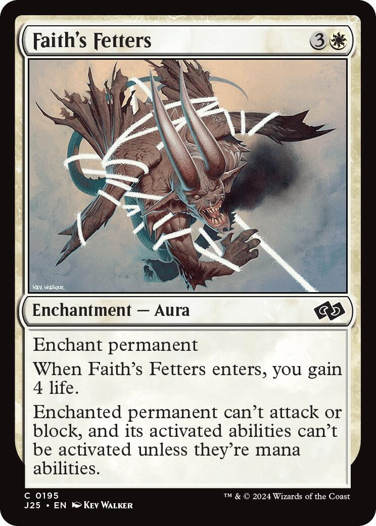 Image for Faith's Fetters (Foundations Jumpstart) (195) - Magic: The Gathering